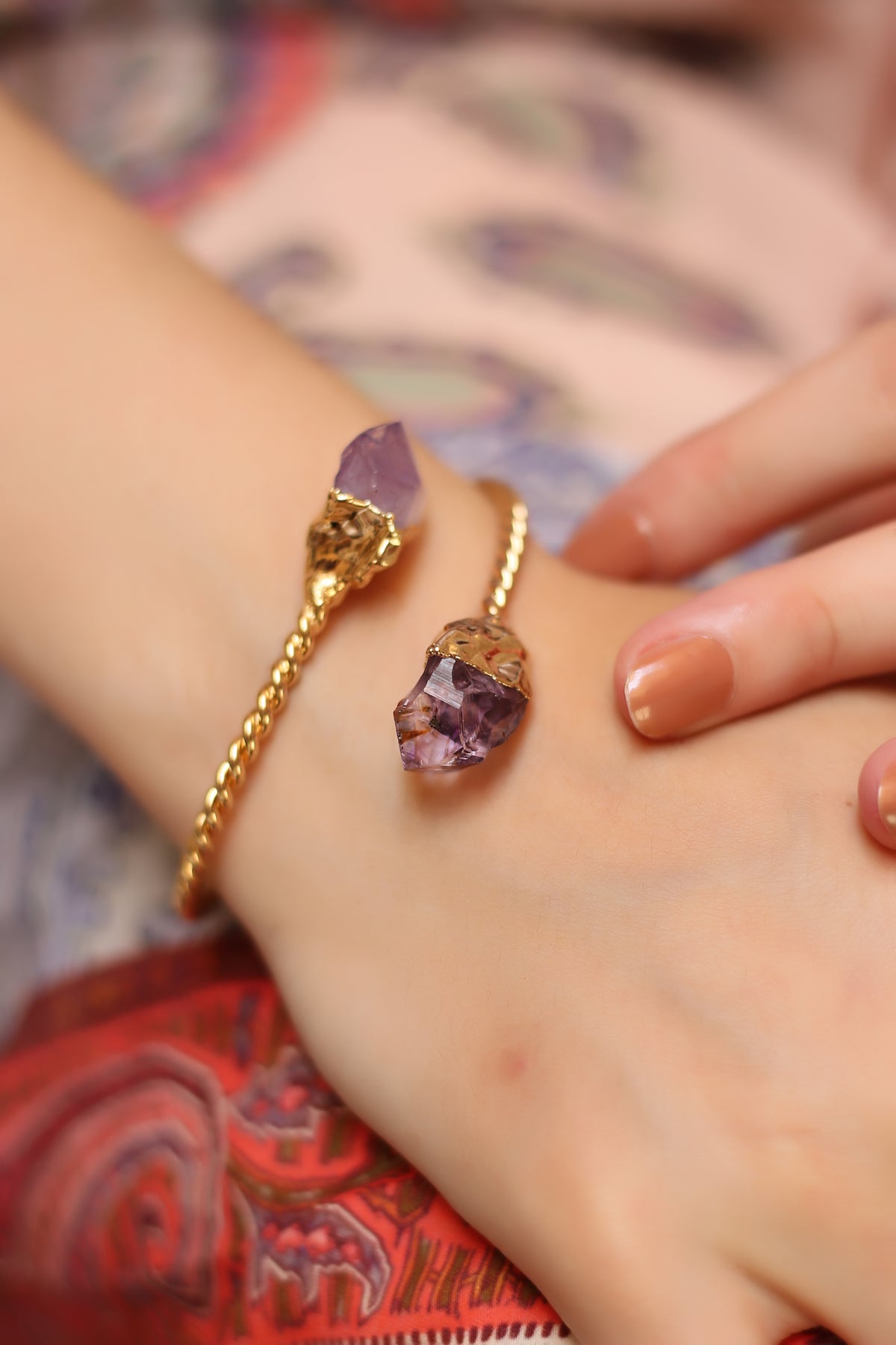 Amethyst & Pearl Bracelet