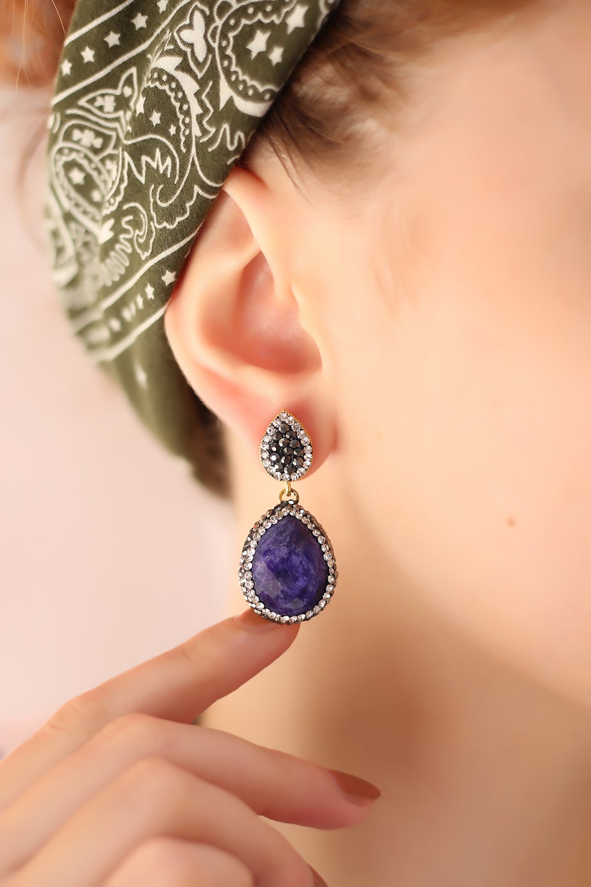 Amethyst Boucles d'oreilles