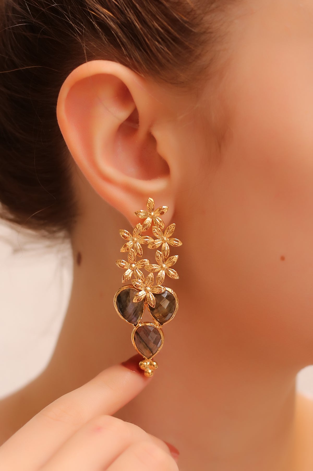 Labradorite Boucles d'oreilles