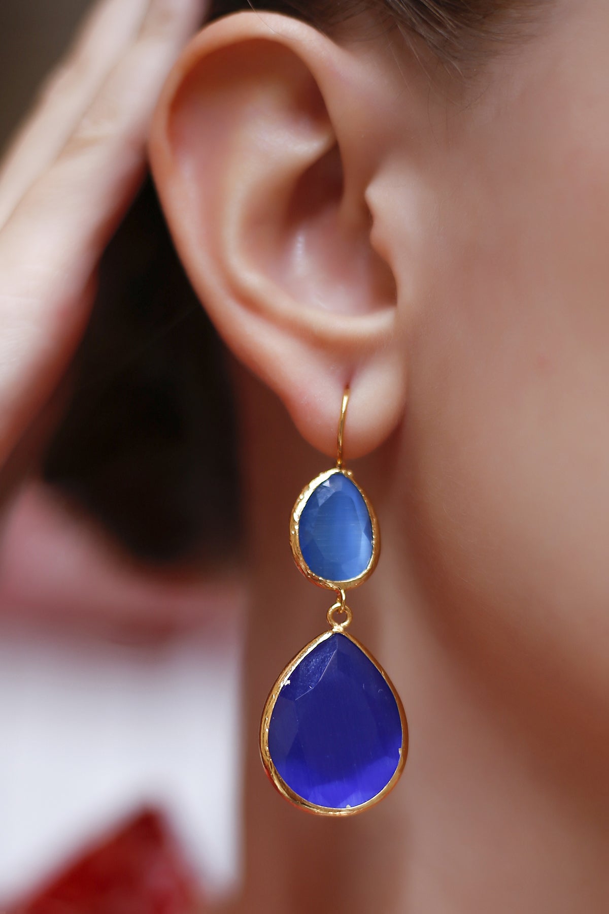 Orecchini occhio di gatto