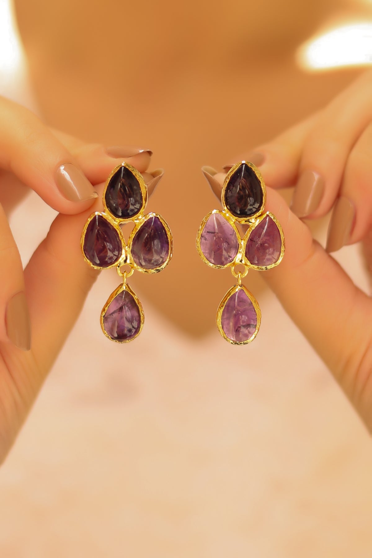 Amethyst Boucles d'oreilles