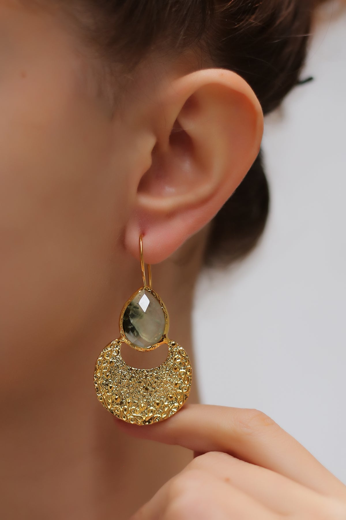 Prehnite Earrings