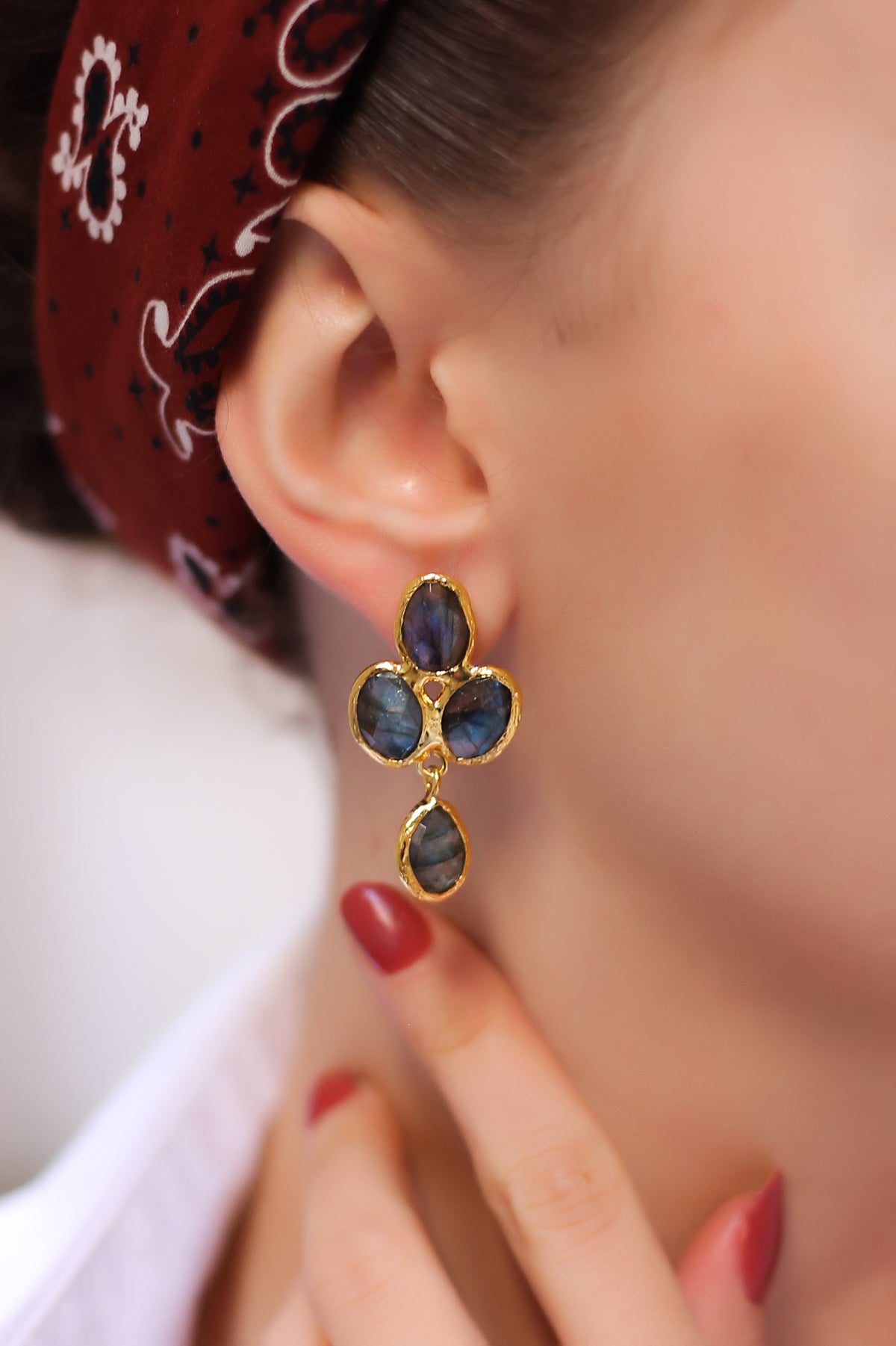 Labradorite Boucles d'oreilles