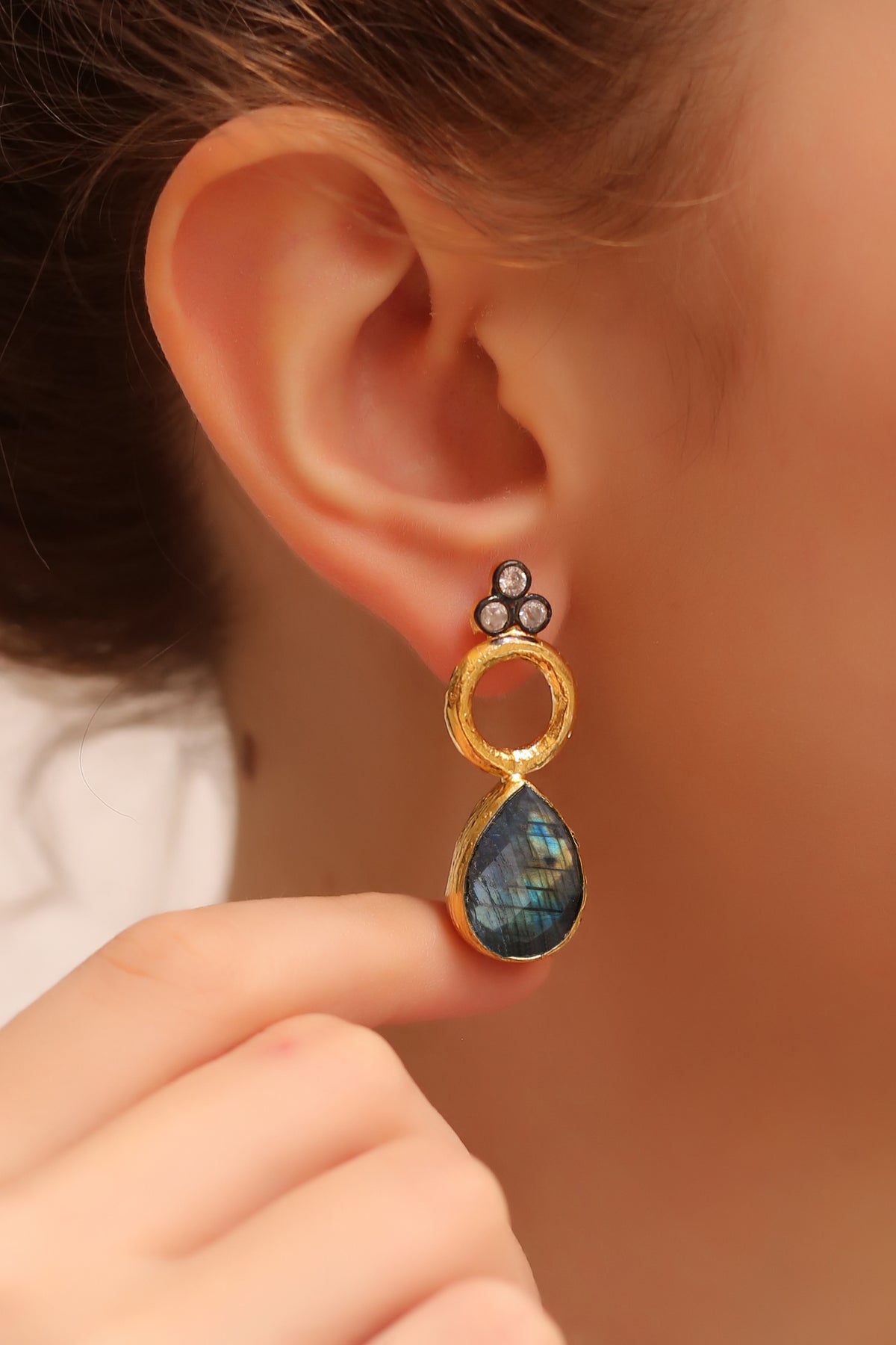 Labradorite Boucles d'oreilles