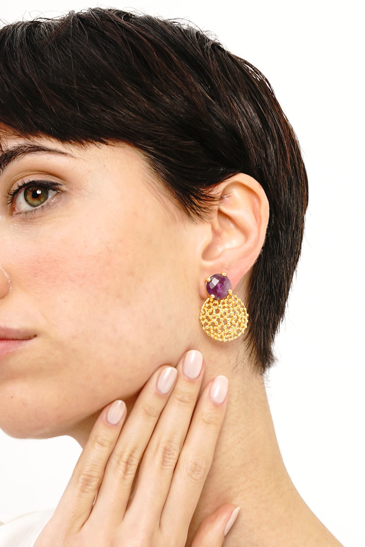 Amethyst Boucles d'oreilles