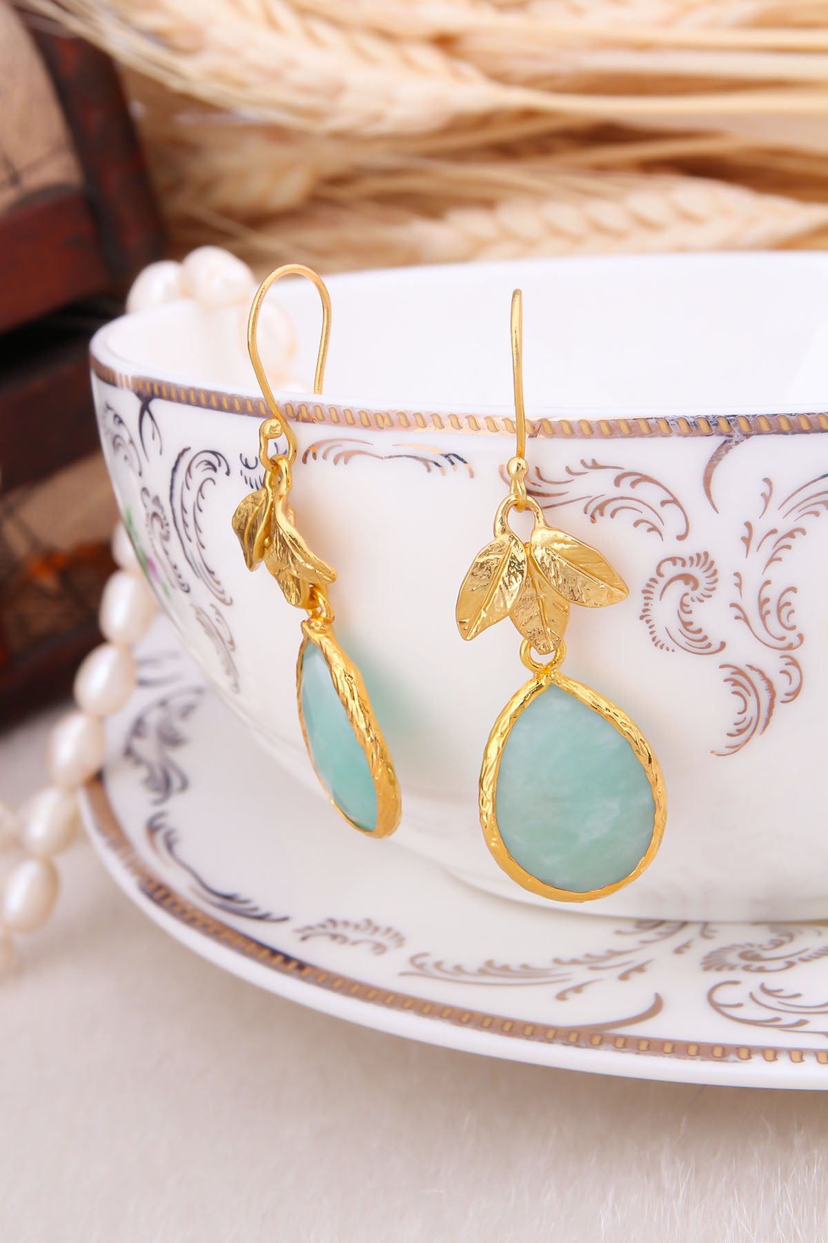 Amazonite Boucles d'oreilles