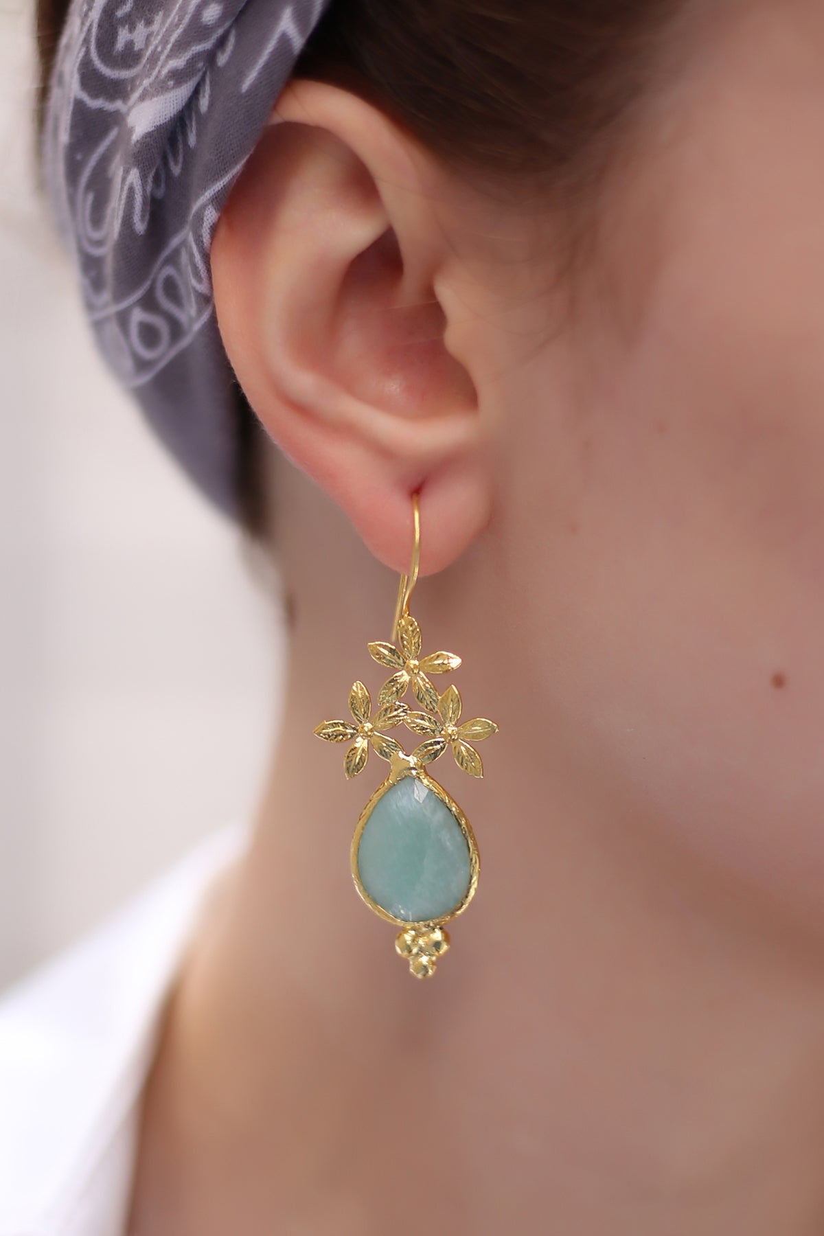 Amazonite Boucles d'oreilles