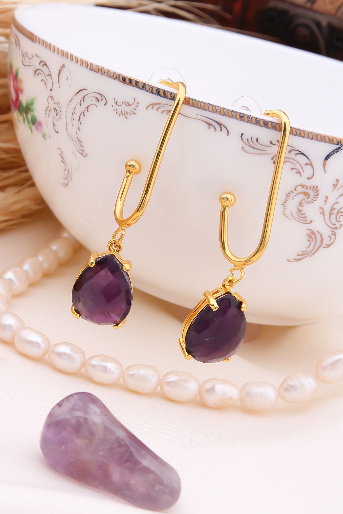 Amethyst Boucles d'oreilles