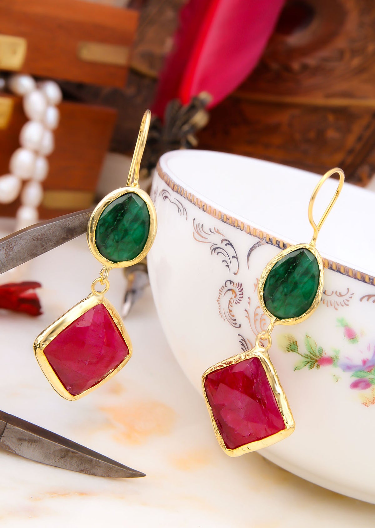 Agate Boucles d'oreilles