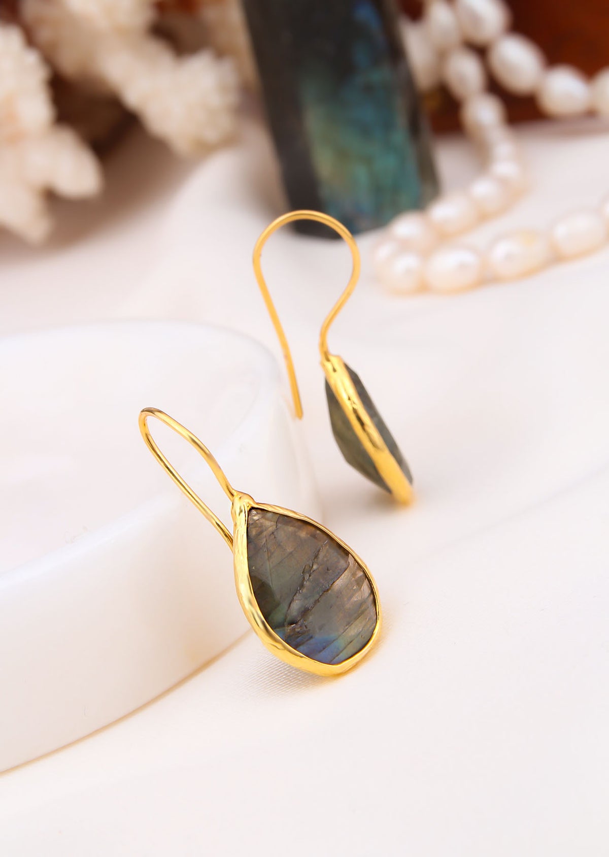 Labradorite Earrings