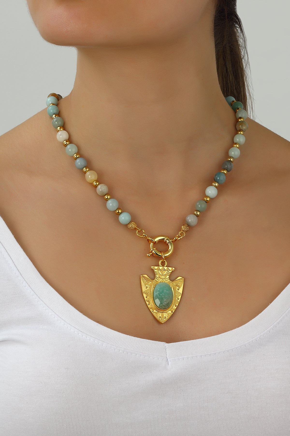 Amazonite Collier
