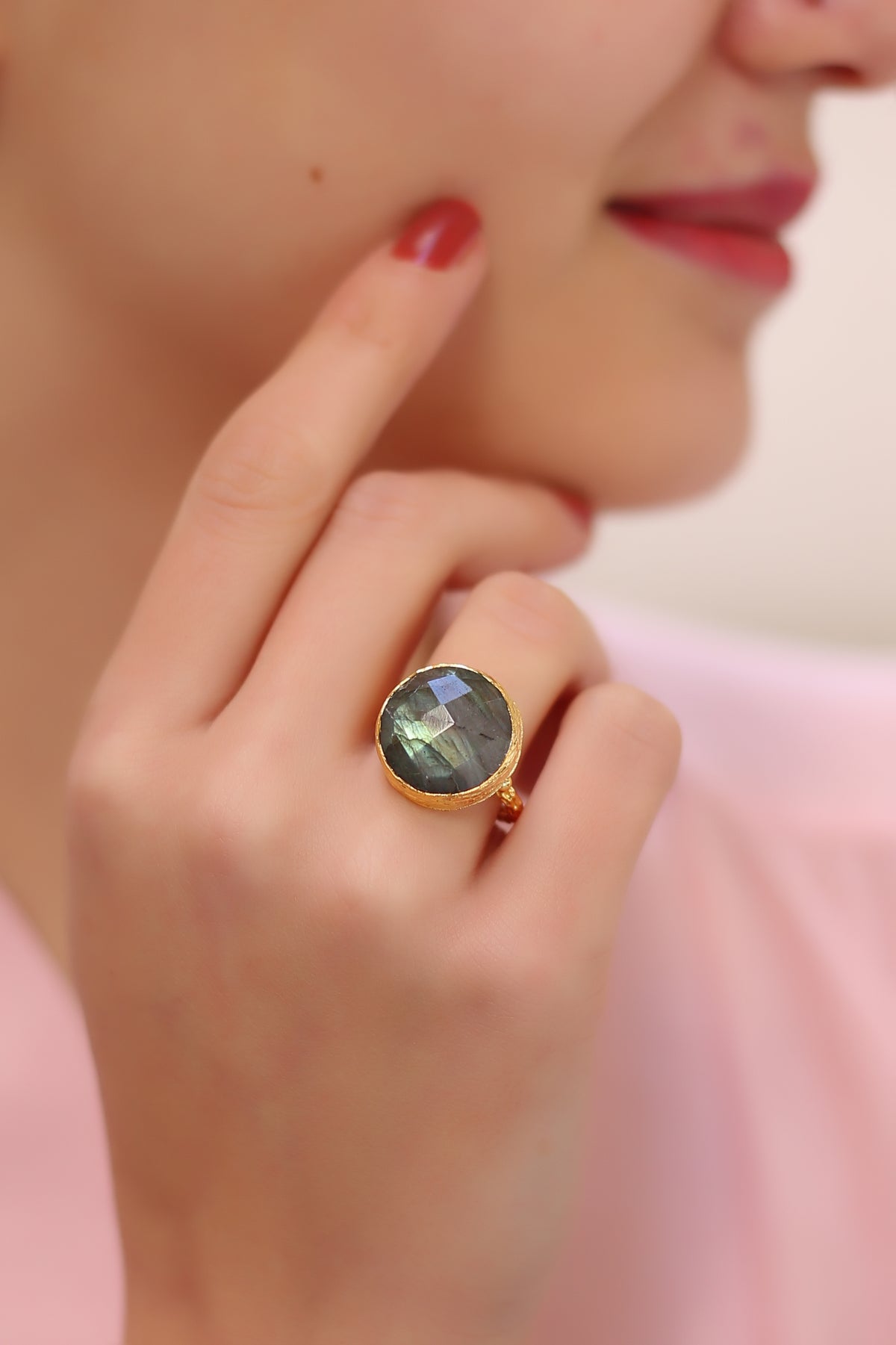 Anello labradorite