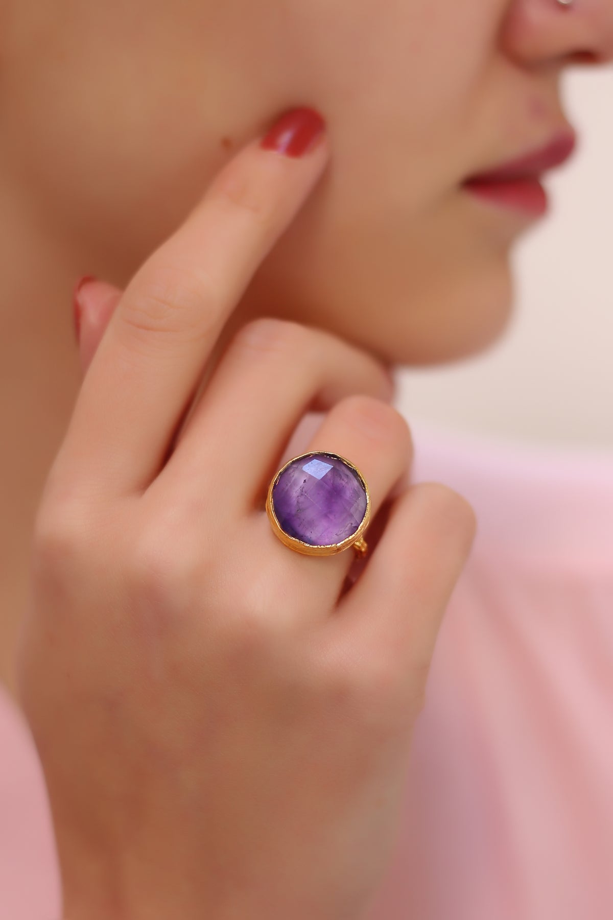 Anello di ametista