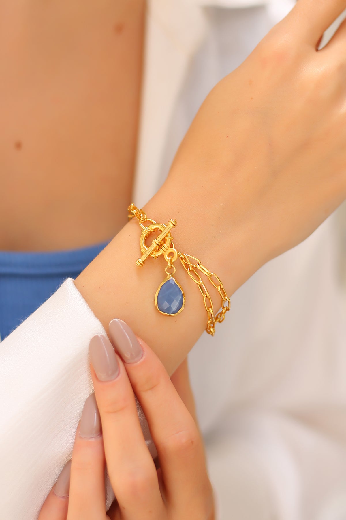Blue Opal  Bracelet
