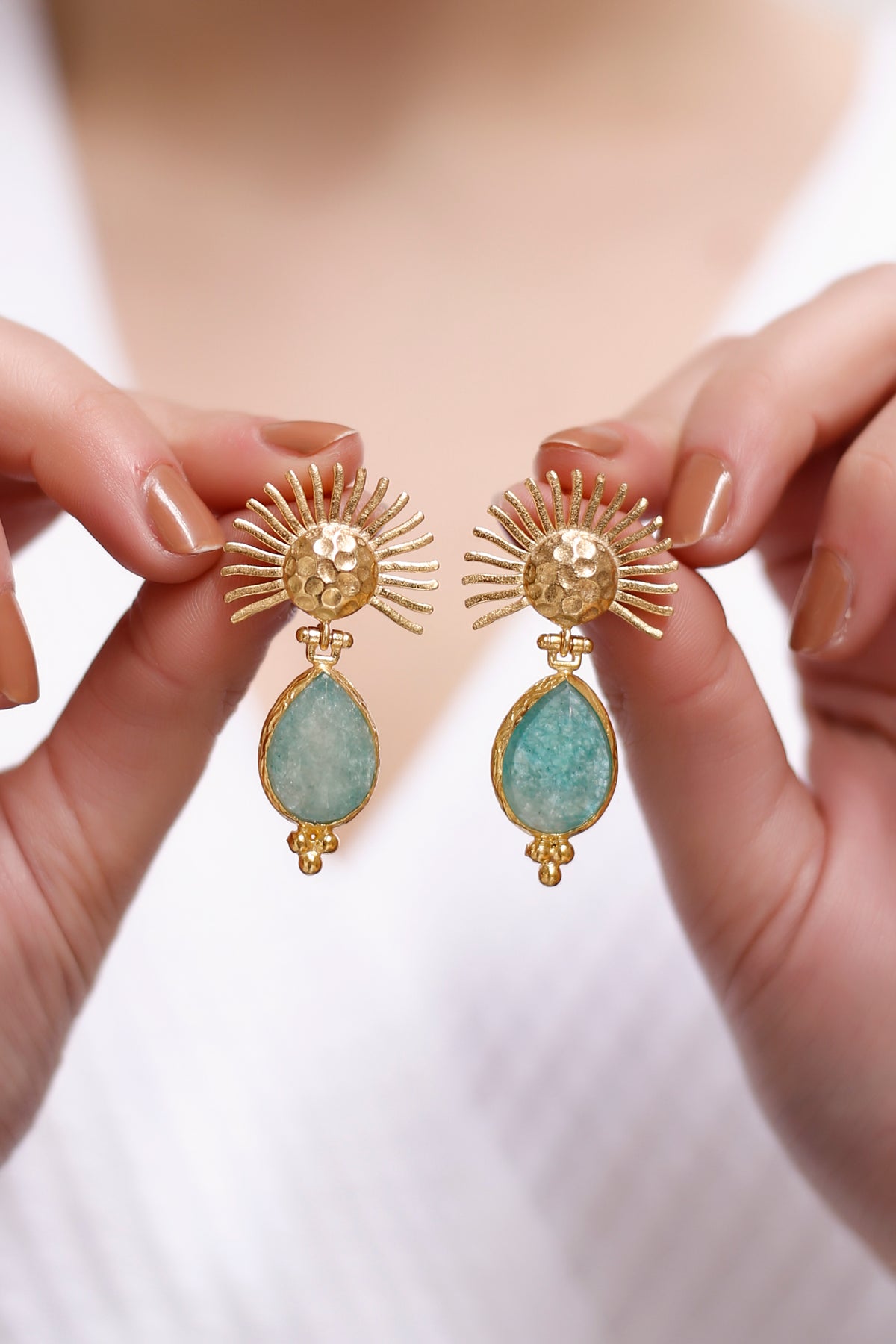 Amazonite Earring