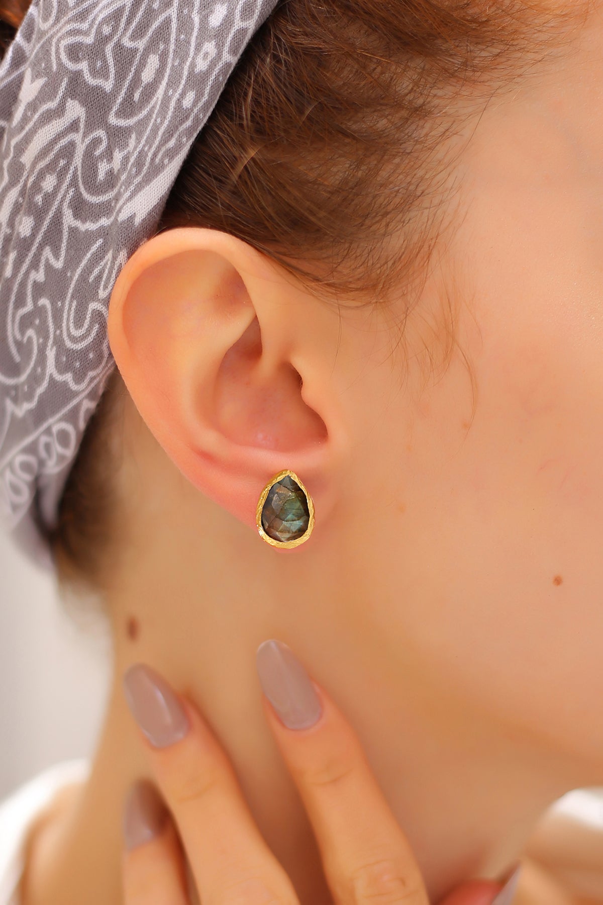 Labradorite Earring