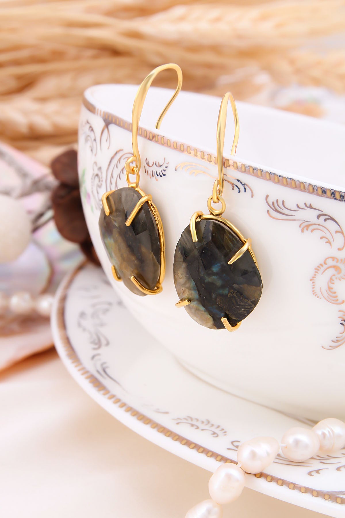 Labradorite Earring