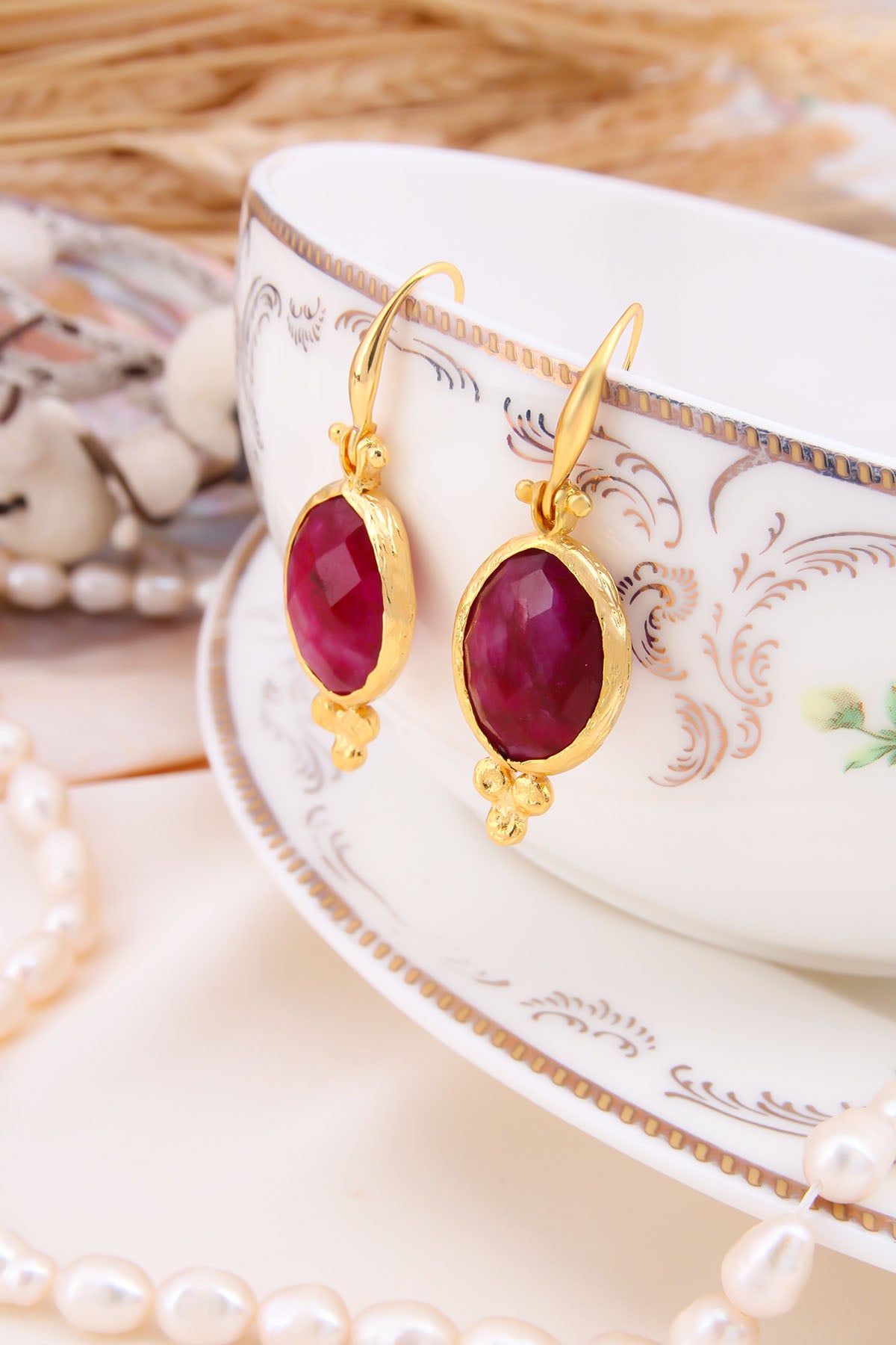 Agate earrings