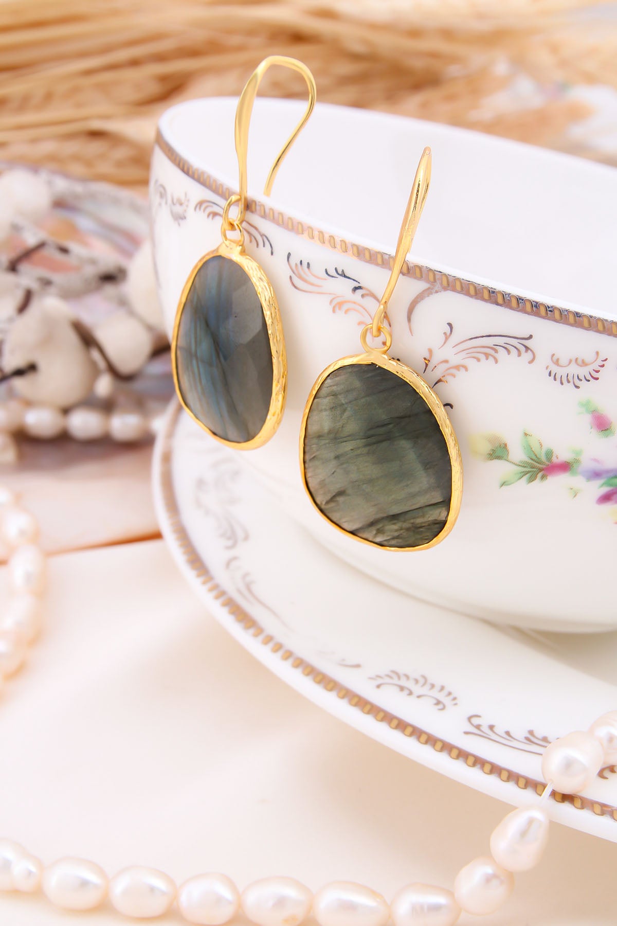 Labradorite Earring