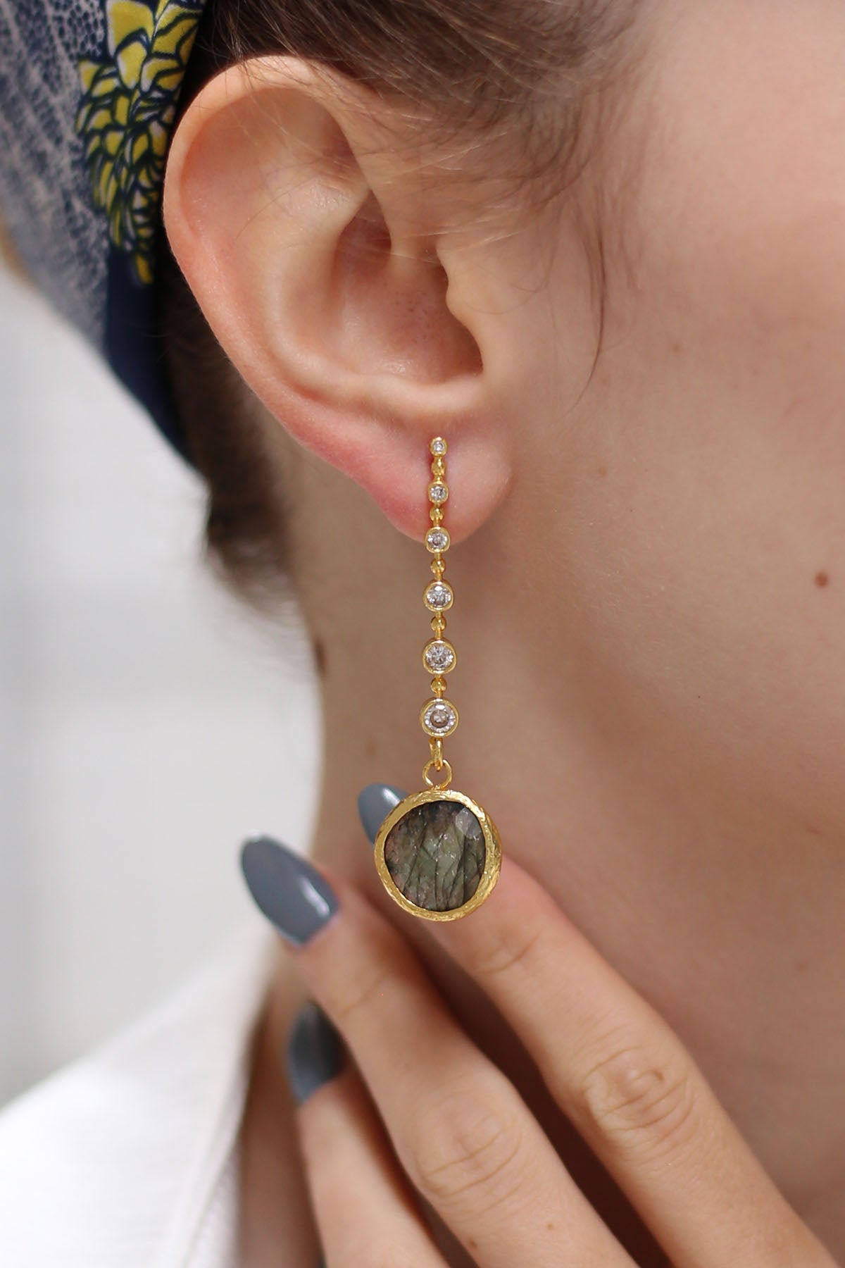 Labradorite Earring