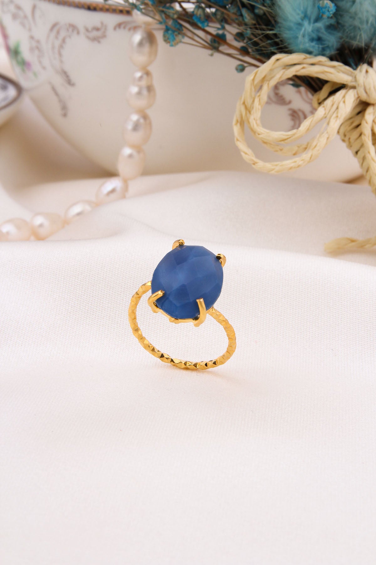 Blue Opal Ring