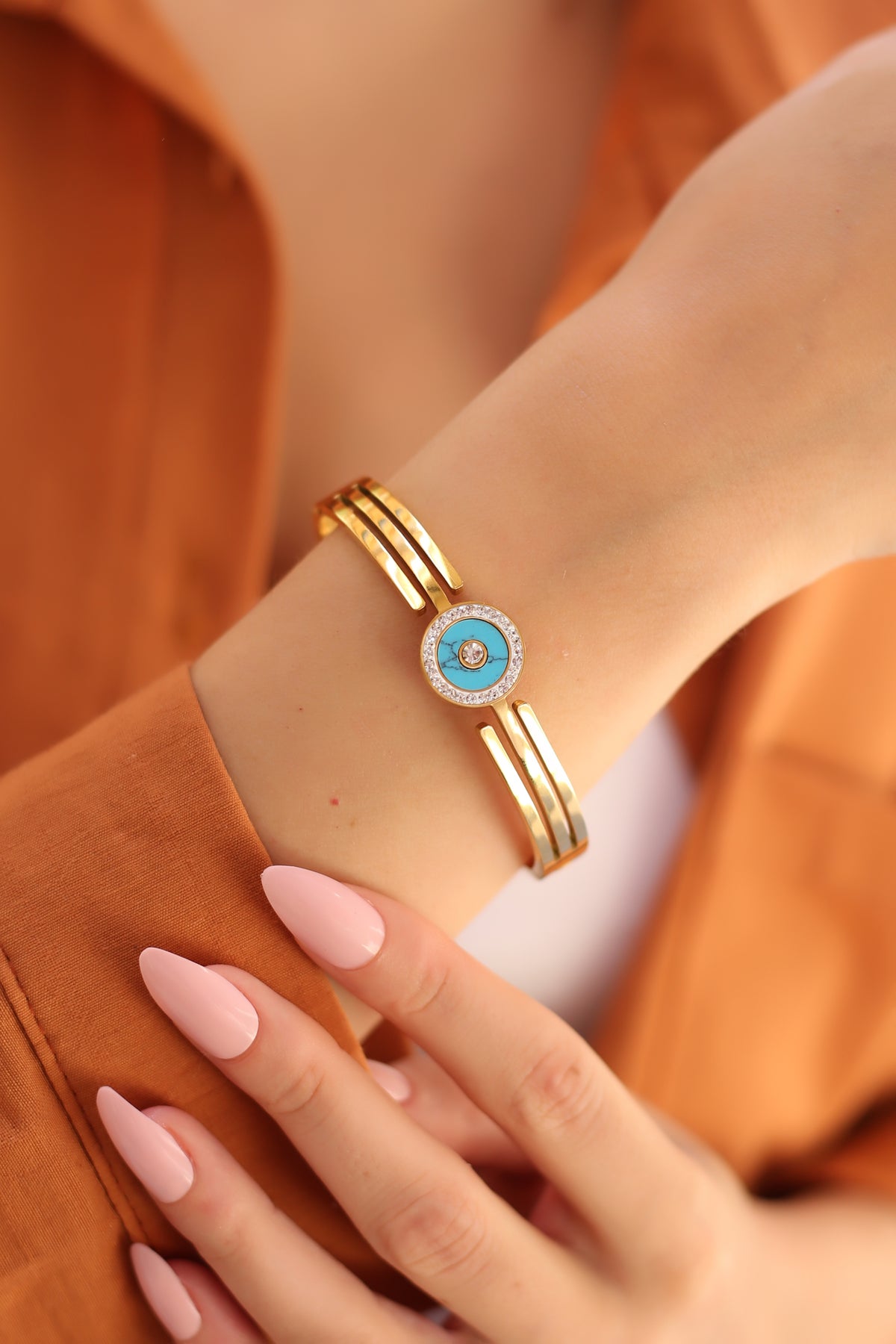 Bracelet Turquosie et Zircon