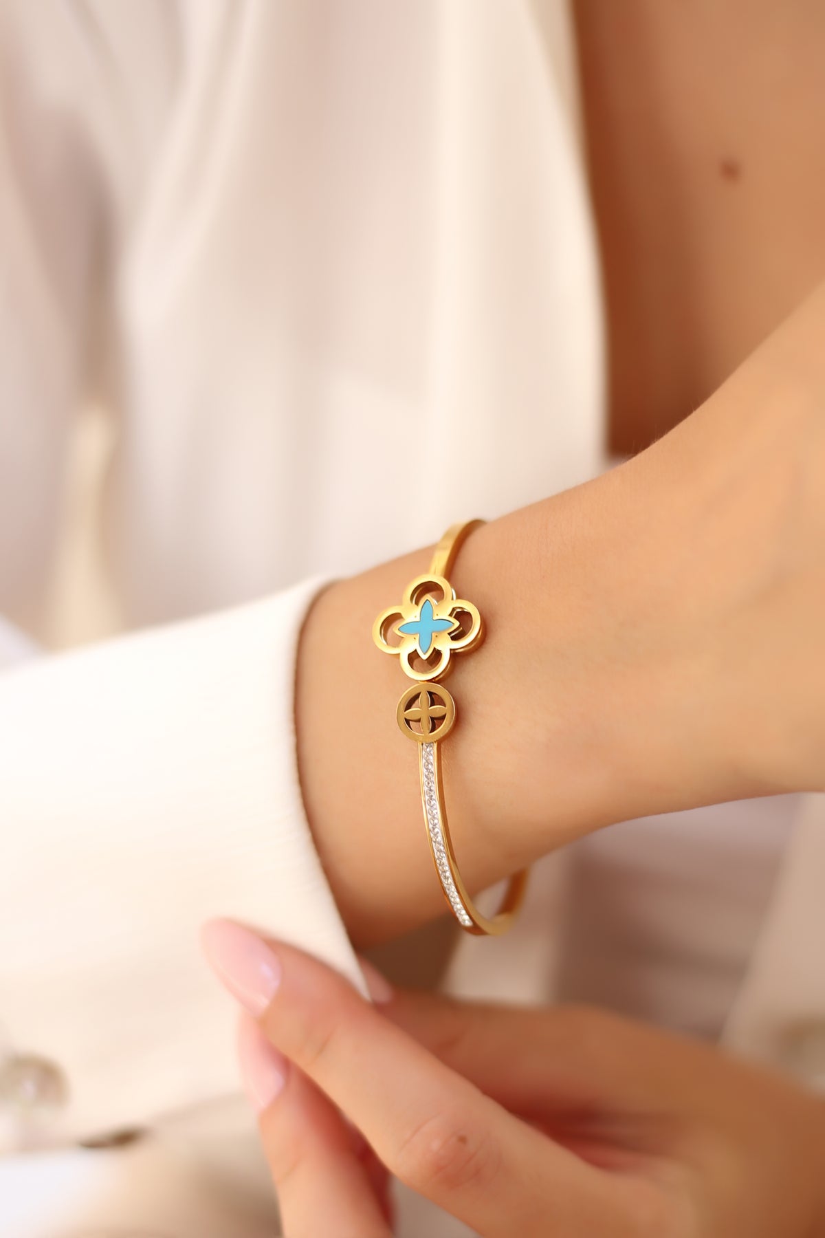 Bracelet Turquosie et Zircon